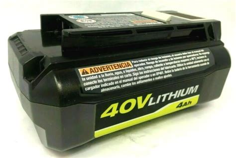 Ryobi Op40401 40v Lithium Ion 4ah High Capacity Battery Ln Ebay