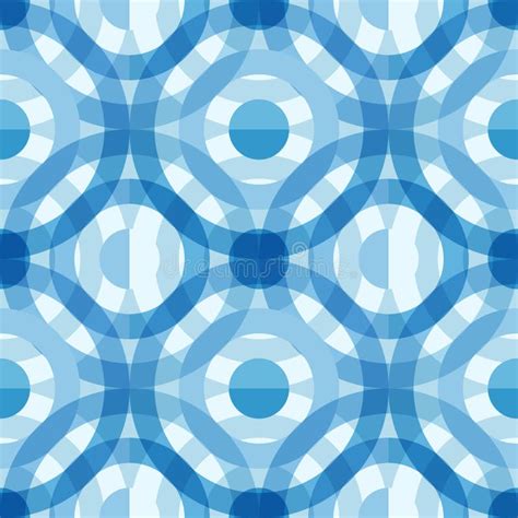 Abstract Geometric Circles Seamless Pattern Stock Vector