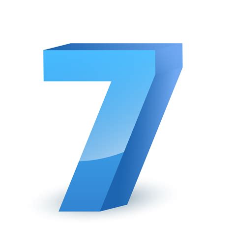 7 Number Png Images Transparent Background Png Play Images