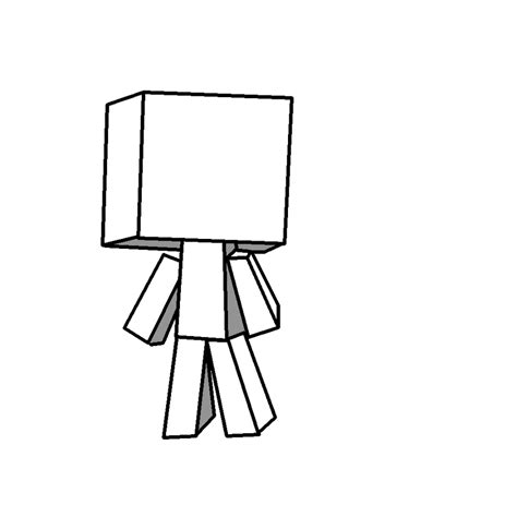 Blank Minecraft Player Drawing By Rotton77 On Deviantart