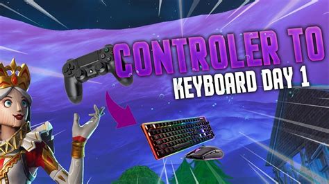 Fortnite Mouse And Keyboard On Console Day 1 Youtube