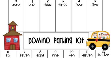 domino parking lot.pdf | Kindergarten math, Domino, Math stations