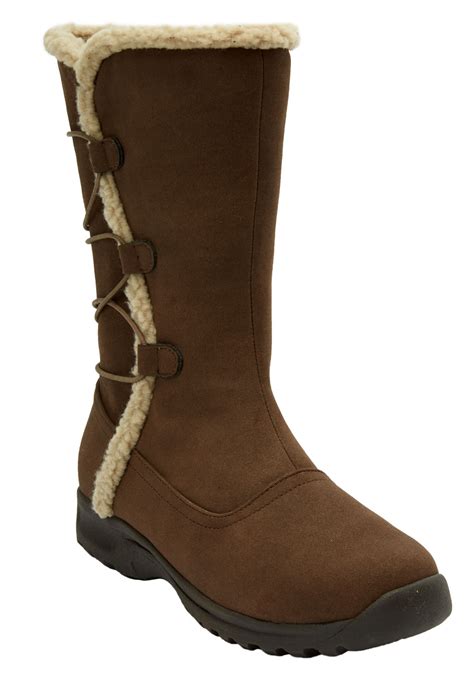 Sawyer Wide Calf Boot By Comfortview® Plus Size Boots Roamans