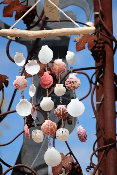 Driftwood Seashell Wind Chimes Handcrafted Wind Chimes Wind Etsy
