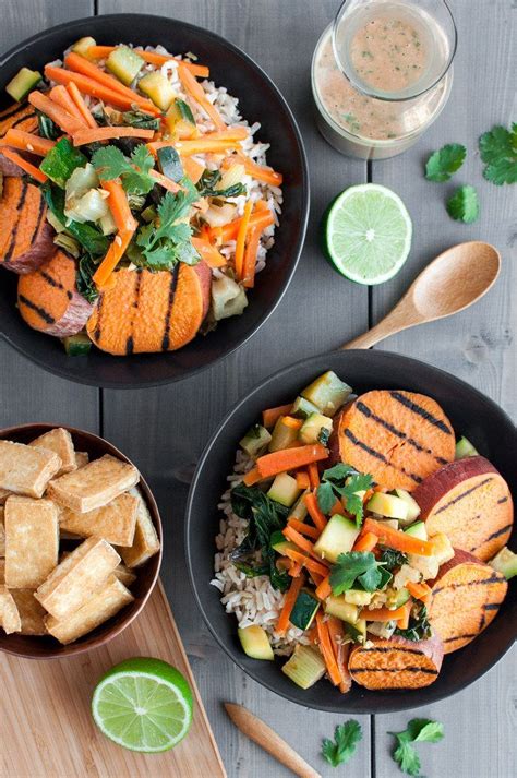 Serve fries with the dipping sauce! Sweet Potato and Peanut Sauce Stir Fry Bowls | Recipe ...