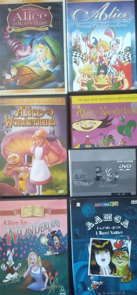 My Collection Of 25 Alice In Wonderland Dvds 5 Photos Rdvdcollection