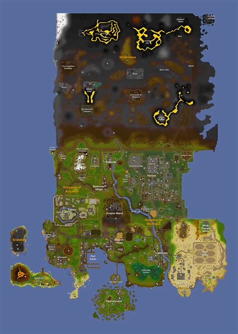 F2p Only Maps Old School Runescape Map Poster