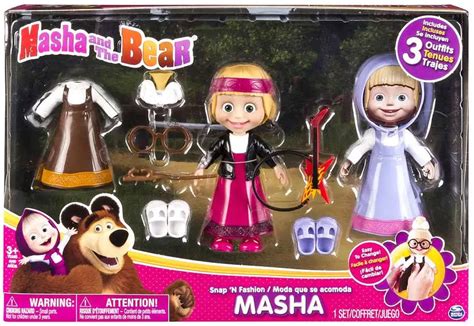 Masha And The Bear Snap N Fashion Masha Exclusive Playset Style 2 Spin