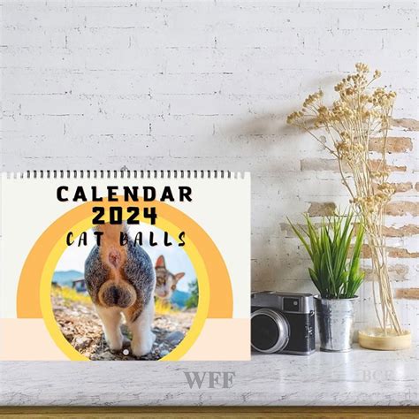 WFF Cat Butthole Calendar Cat Balls Calendar X Inches Funny Cat Butthole Calendar