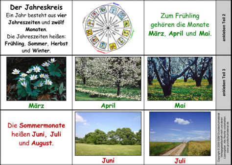 Spaßkalender für kinder, lernen, grundschule, monate, die jahreszeiten. Der Jahreskreis - Ein Leporello basteln - Medienwerkstatt ...