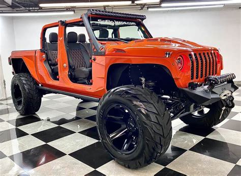Custom Jeep Gladiator Orange Crush South Florida Customs