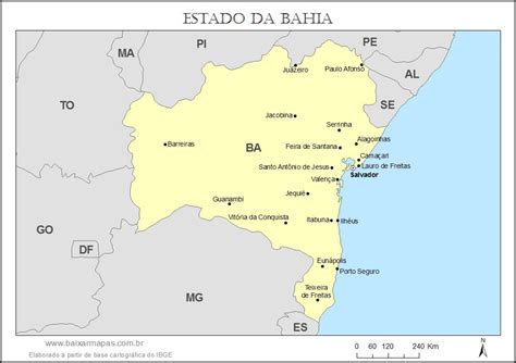 Mapa Da Bahia Baixar Mapas