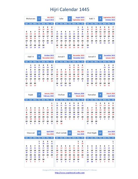Hijri Calendar1445 By International Moon Calendar Issuu