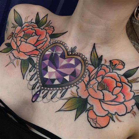 Tattoo Ideas Tattooideas123 Twitter Chest Piece Tattoos Chest Tattoos For Women Floral