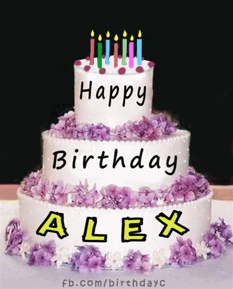 Happy Birthday Alex Image  Hbdayart