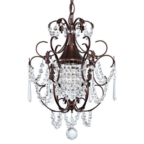 Free shipping* more like this james r. Crystal Mini-Chandelier Pendant Light in Bronze Finish | 2233-220 | Destination Lighting