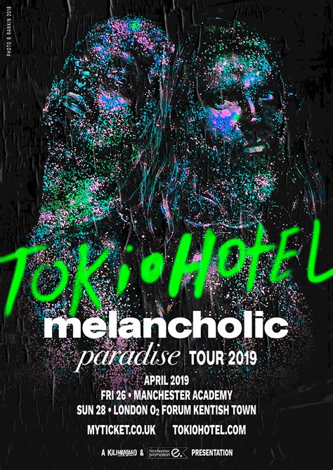 Tokio hotel are coming on dream machine world tour! TOKIO HOTEL - Melancholic Paradise World Tour 2019 ...
