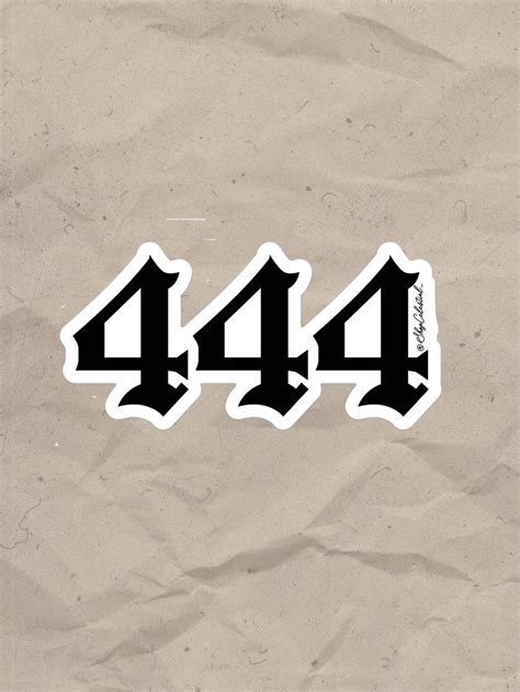 444 Sticker Angel Number Sticker Laptop Sticker Water Bottle Sticker