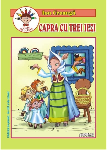 Citestiro Capra Cu Trei Iezi Carte De Colorat