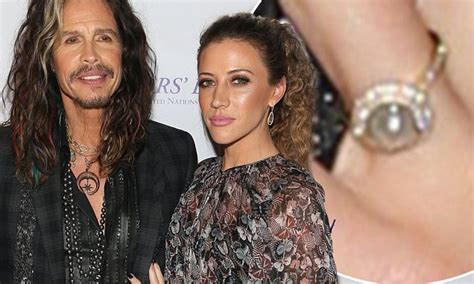 Steven Tyler And Girlfriend Aimee May Be Engaged Daily Mail Online
