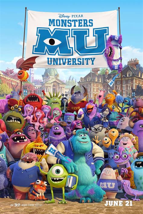 2015 Pixar Cartoon Monsters University Movie Posters And Prints Canvas