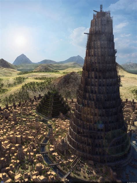 Вавилон Tower Of Babel Gardens Of Babylon Tower