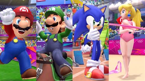 Mario And Sonic At The London Olympic Games All Olympic Events Youtube