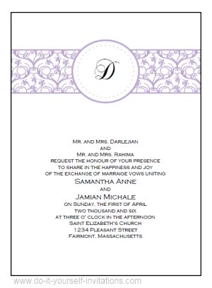 diy printable wedding invitations templates