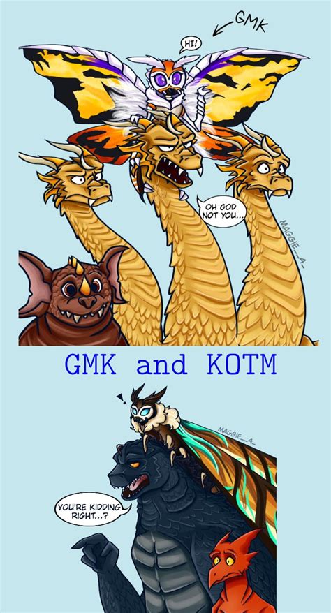 Gmk And Kotm Godzilla Godzilla Funny Godzilla Vs King Ghidorah Porn