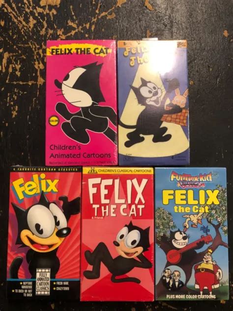 Felix The Cat Vhs Lot Classic Cartoons 1999 Picclick