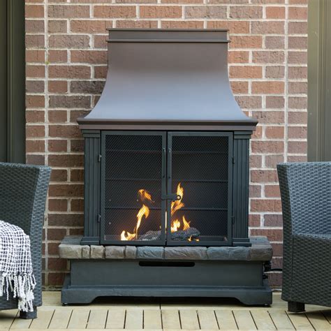 Genial Outdoor Propane Fireplace Brick Home Ideas