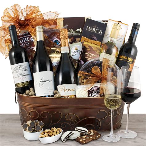 Giant 5 Bottle Wine And Champagne T Basket Prosecco Wine Ts