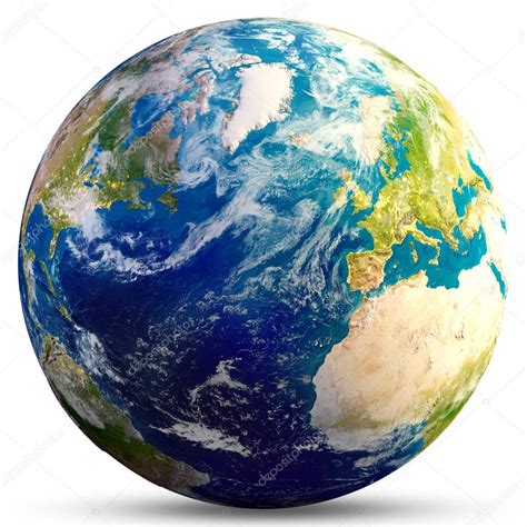 Tierra render | Planeta tierra - render 3d Atlántico — Foto de stock © 1xpert #166630532
