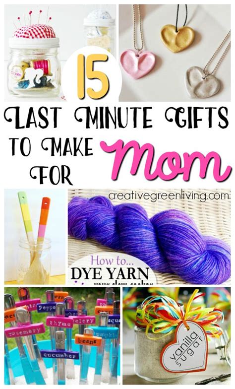 Easy last minute diy birthday gifts. 15 Last Minute Gifts to Make for Mom | Diy gifts for mom ...