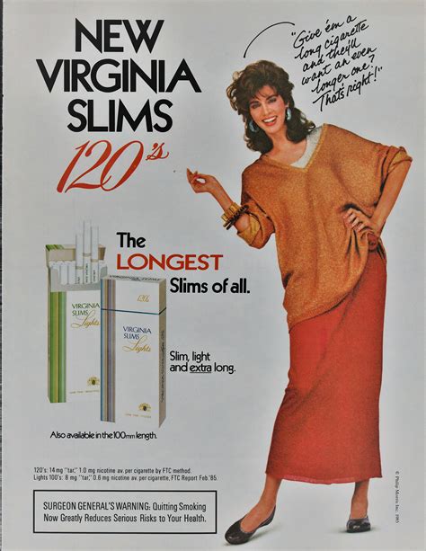 1985 virginia slims 120 s cigarettes beautiful smoking etsy