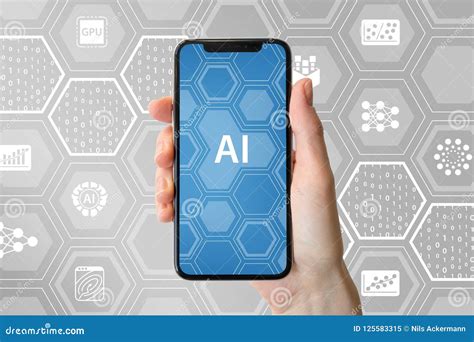 Ai Artificial Intelligence Concept Hand Holding Modern Frameless