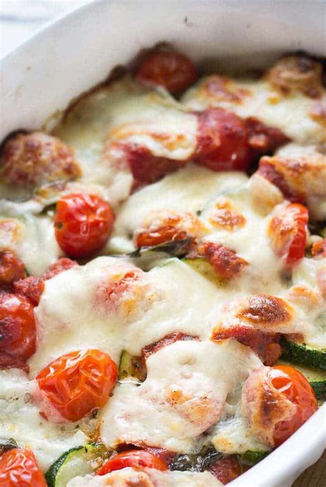 Baked Zucchini With Mozzarella And Tomatoes Lavender