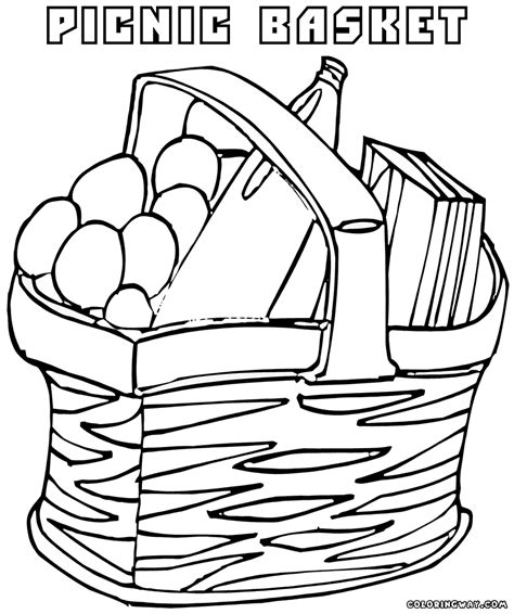 You can easily print or download them at your convenience. Picnic basket coloring pages | Coloring pages to download ...