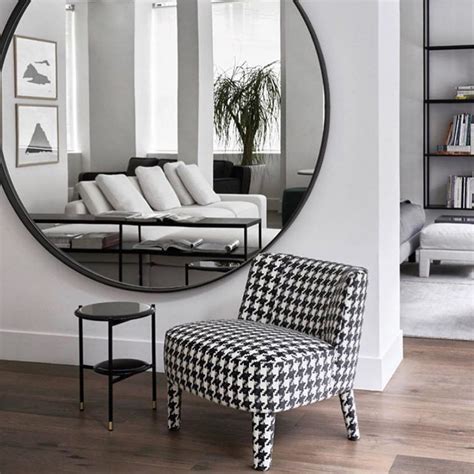 Big Round Mirror House Interior Living Room Designs Living Room Mirrors