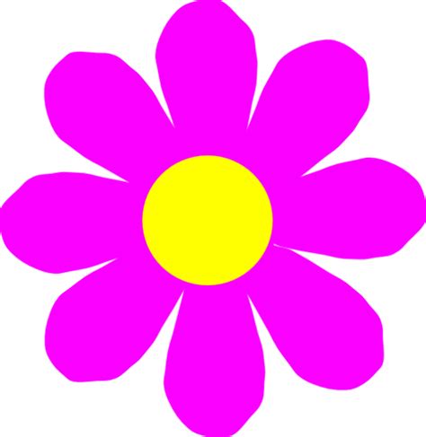 Hot Pink Flower Clipart Clipart Panda Free Clipart Images