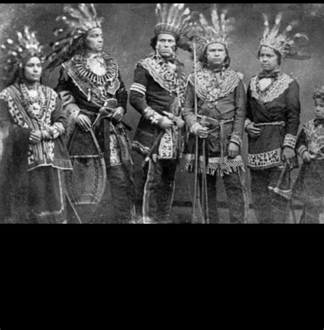 Five Ojibwe Chiefs In The 19th Century Anishinaabe Or Anishinaabeg