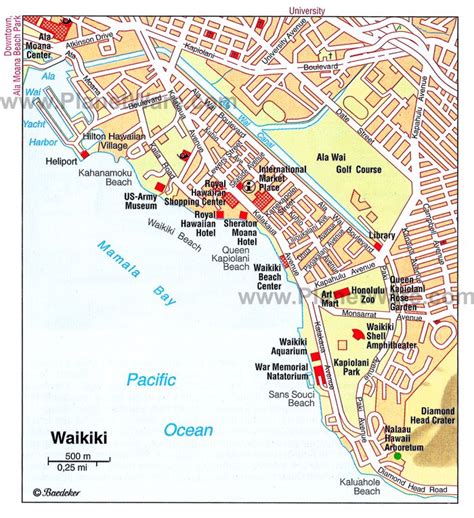 34 Map Of Hotels In Waikiki Maps Database Source