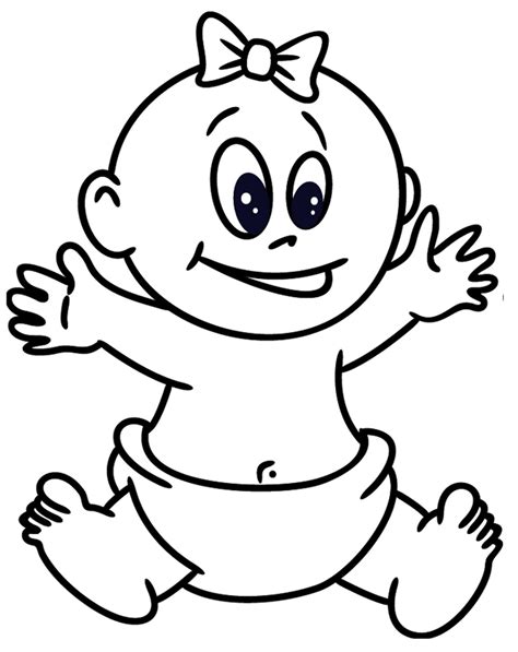 Baby Clip Art Black And White Free Clipart Images Clipartix The Best