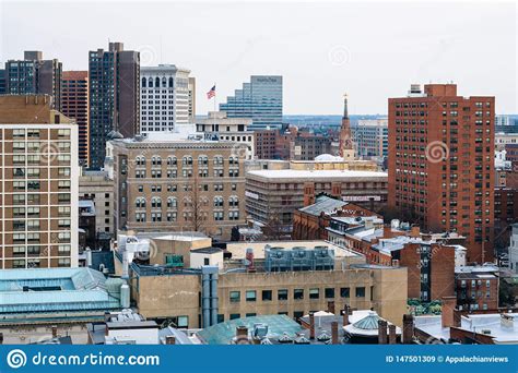 View Of Buildings In Mount Vernon And Downtown Baltimore Maryland