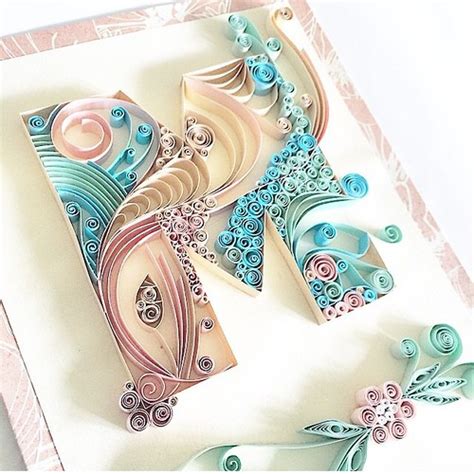Quilling capital letters and monograms. Quilled Typography - Letter M | Created by Ashley Chiang. Bl… | Flickr