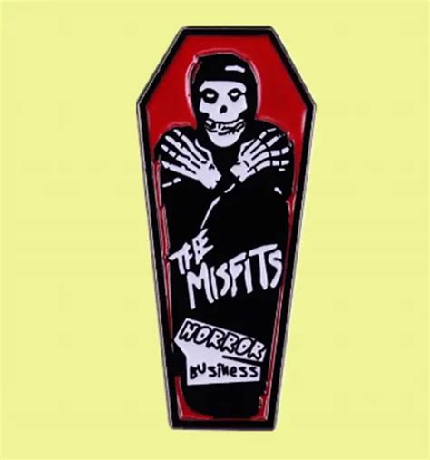 The Misfits Coffin Horror Business Fiend Punk Rock Band 125 Lapel