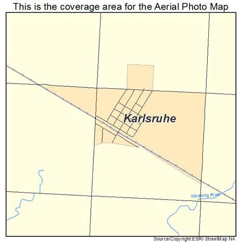 Aerial Photography Map Of Karlsruhe Nd North Dakota