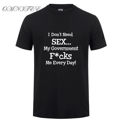 Buy Omnitee I Dont Need Sex T Shirts Men Casual Cotton Summer Short Sleeve