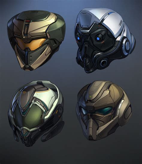 Artstation Helmets Dima Tchi Futuristic Helmet Futuristic Armour