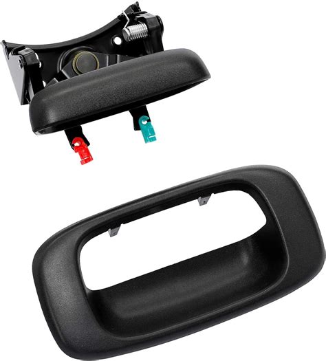 Tailgate Handle Latch And Bezel Trim With Rod Clips For